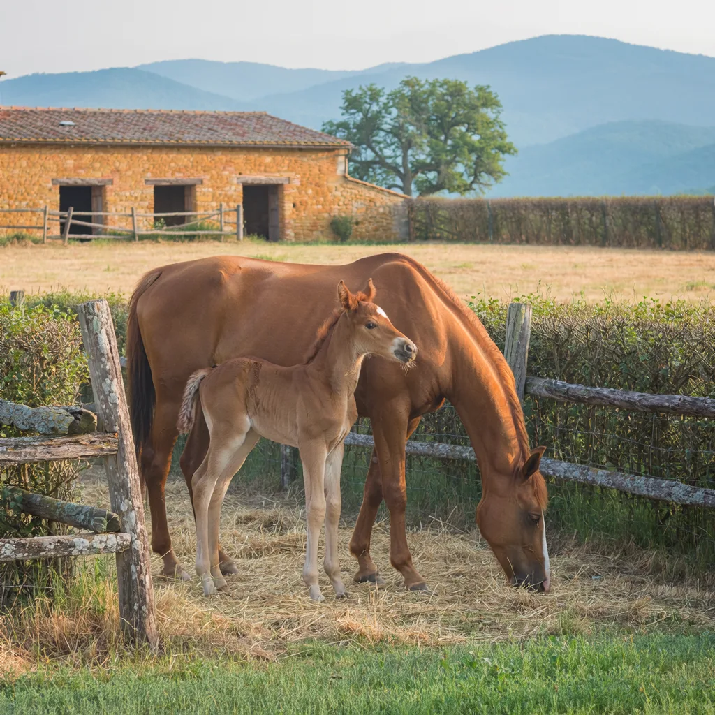 Élevage de chevaux, Les Écuries du Rosey, Grilly